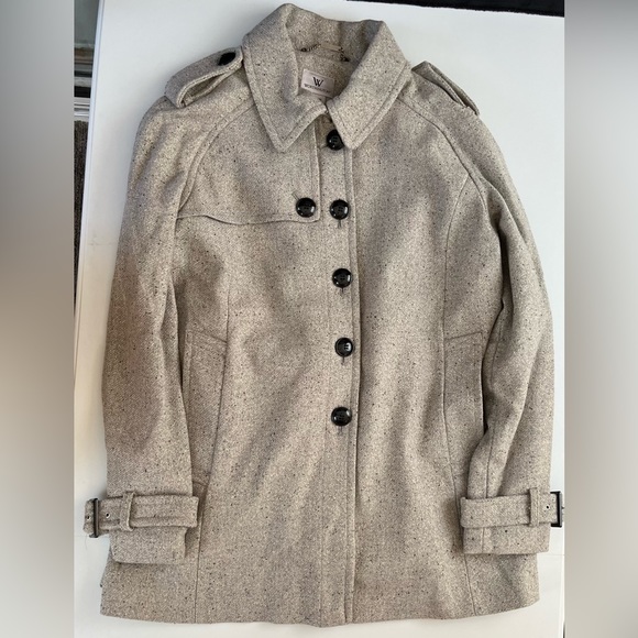 Worthington Jackets & Blazers - Worthington Cream Pea Coat